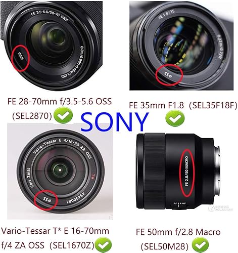 Miniatura 8 de Tapa de lente D3500 y filtro UV digital multicapa de cristal delgado para Nikon D3500 D3400 D5600 con lente AF-P de 0.709-2.165 in, para Sony