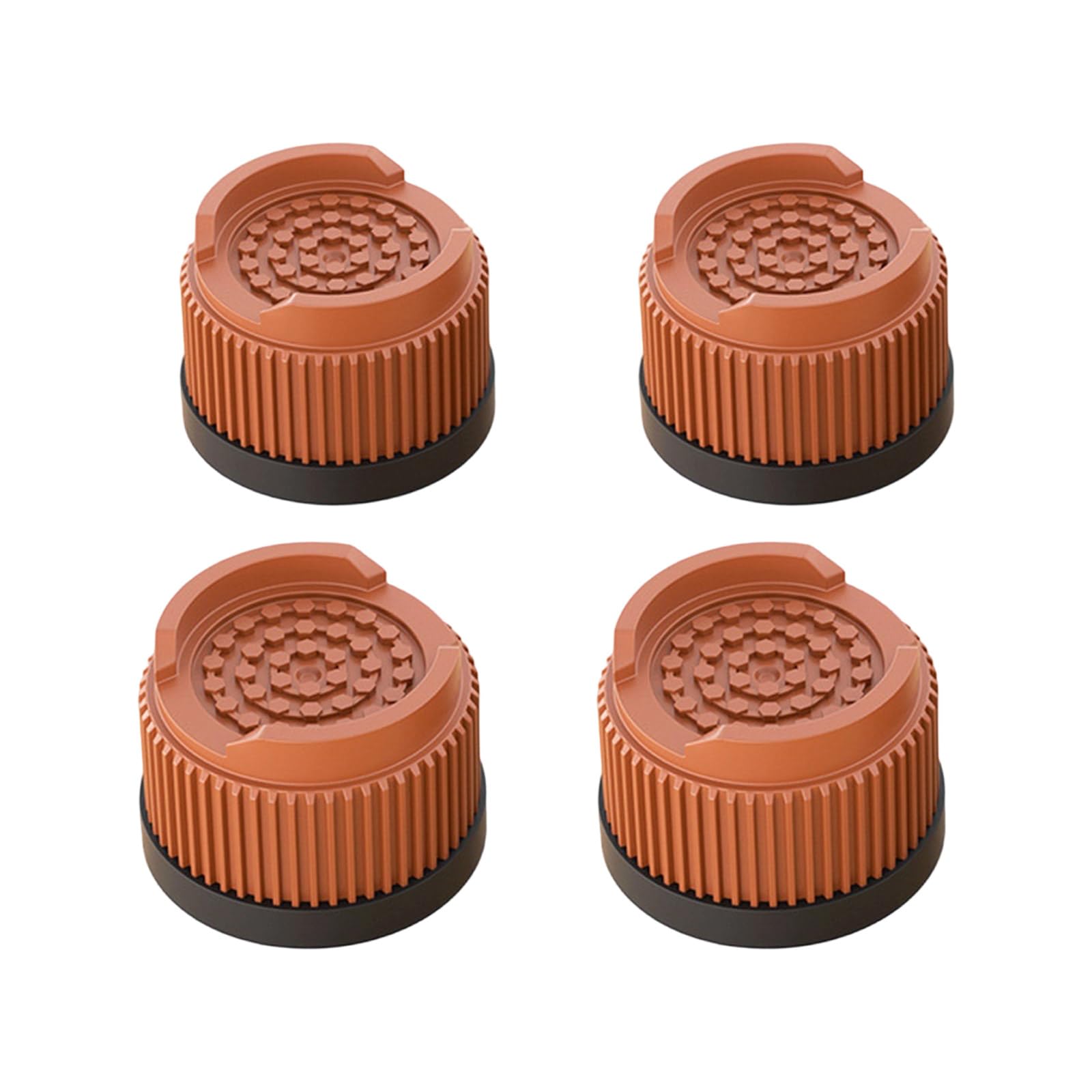 Zbiianxer Brown Height 2.6Cm 4 Count Adjustable Sofa Feet Raisers Anti Skid Quiet Technology Multiple Heights Selection Modern Homes Solution Upgrades Quiet Furniture Leg Extenders