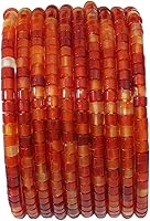 Vista 9 de Cuentas de amatista natural en forma de cilindro corto 2x3mm 155 piezas Tubo Cuentas sueltas de piedras semipreciosas para hacer joyas Diseño