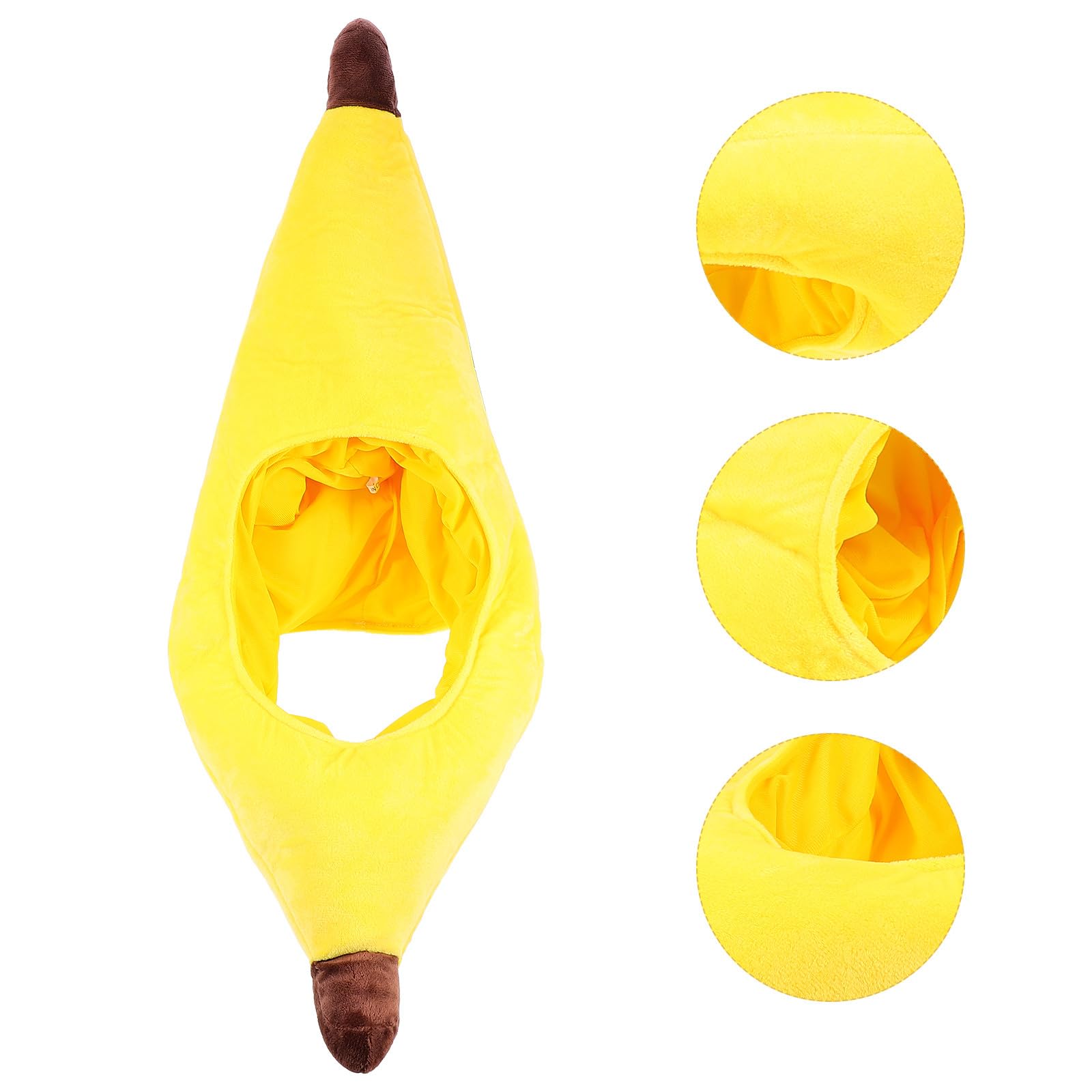 Sombrero de Fiesta Forma de Plátano Divertido, Gorra de Disfraz Novedosa para Carnaval y Eventos, Accesorio Ligero y Cómodo para Fiestas Temáticas