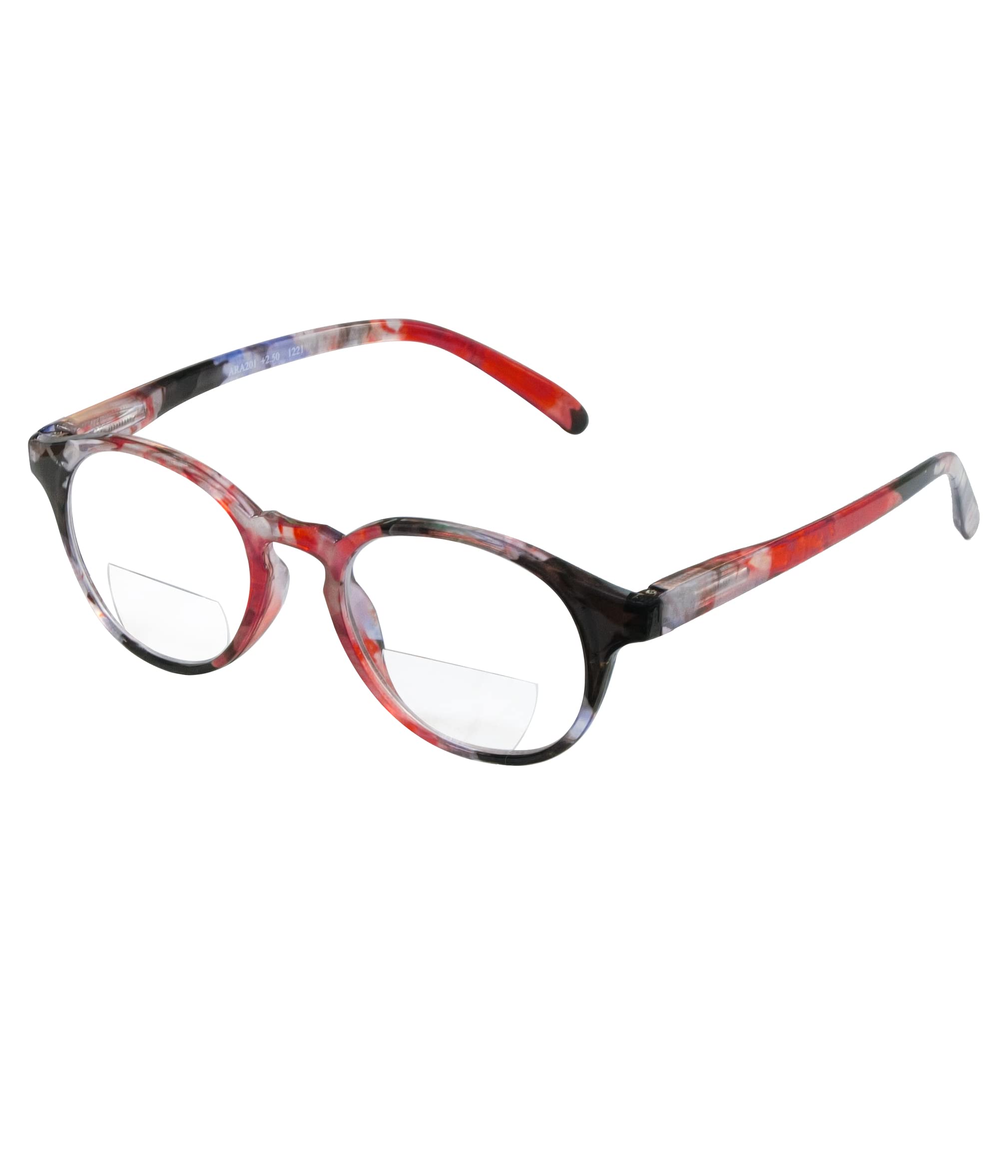 Abyss22 Reading Glasses, Spring Hinge, Bifocal readers for Women and Men (Rosa, 3.0)