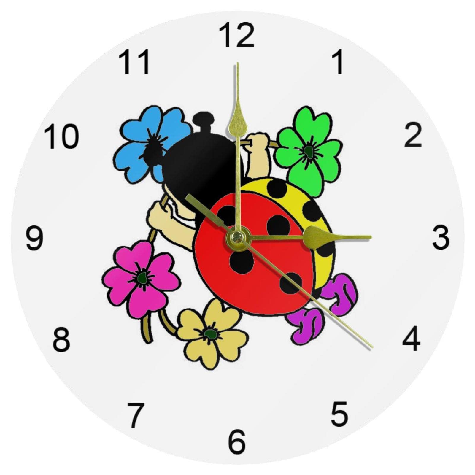 Horloge murale silencieuse à quartz 25,4 cm sans tic-tac à pile
