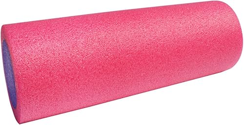 Epe - Rodillo de yoga sólido rosa de alta elasticidad para ejercicios de espalda y relajación muscular, accesorio de pilates antideslizante para