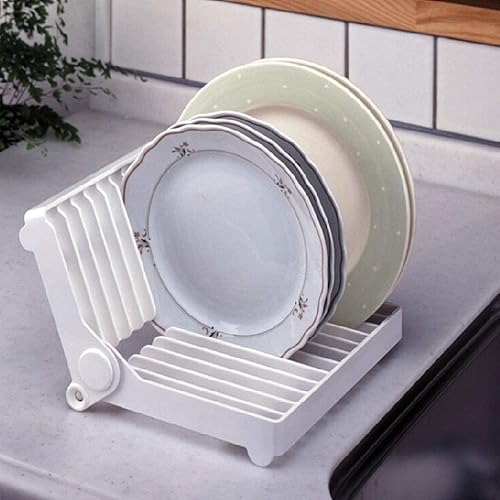 OLOTU Escurridor de platos creativo y plegable soporte multifuncional de polipropileno para encimera de cocina accesorios resistentes y duraderos