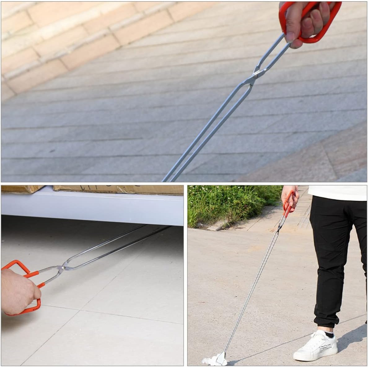 2pcs Versatile Barbecue Tongs Garbage Clamps for Outdoor Activities Household Use