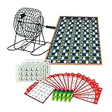 Tradeopia Premium Bingo Set with Metal Cage (Black) | Complete 7