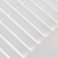 Rulou Plisat Buseu Fără Găurire Klemmfix 75x100 cm Alb - Jaluzea cu Fixare pe Fereastră prin Cleme 2
