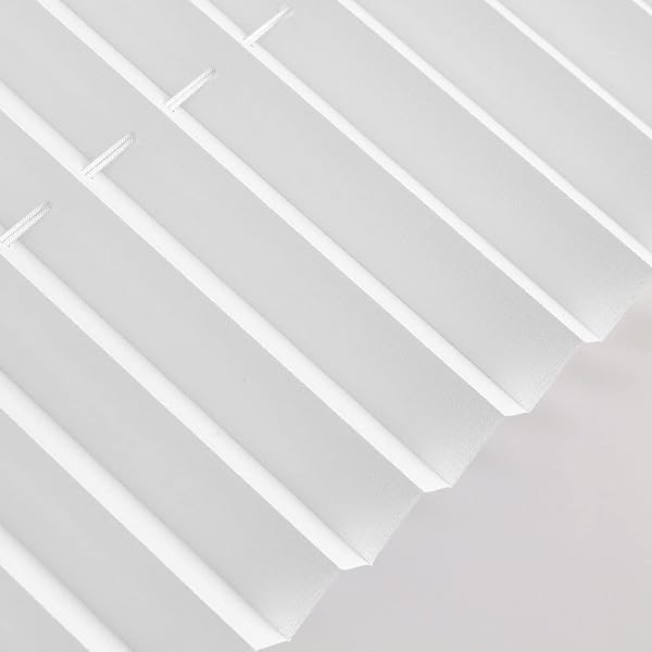Buseu Plissee ohne Bohren Klemmfix 85x130cm(BxH) Weiß Jalousie Sichtschutz Sonnenschutz Easyfix Faltrollo Lichtdurchlässig Moderner Rollo für Fenster & Tür - 2