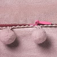 Vista 158 de 2 fundas para cojín decorativo de terciopelo con pompones