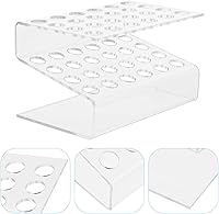 Vista 3 de EXCEART Soporte de exhibición acrílico para bolígrafo, 4.72 x 3.14 x 2.87 pulgadas, organizador de escritorio transparente para pinceles de pintura