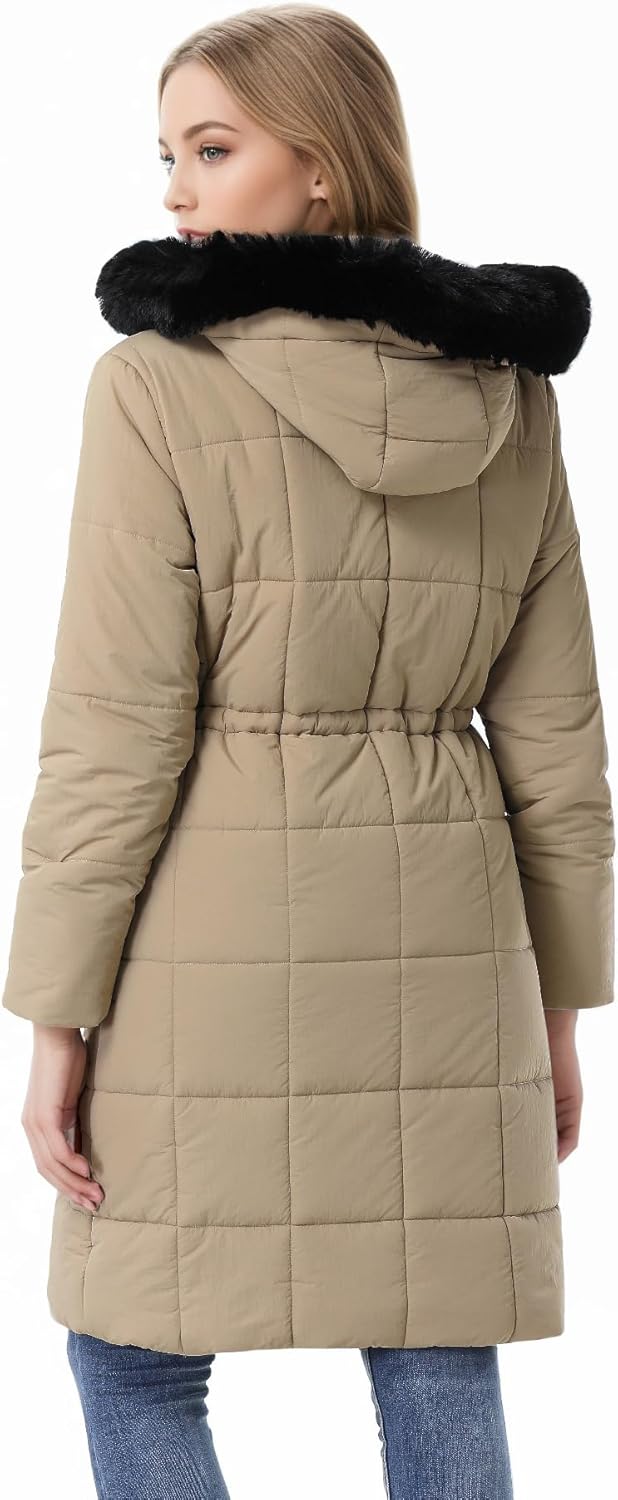 GOLDLADIES Women's Winter Coat Long Waterproof Parka - Warm Snow Winter Jacket for Women, Cold Weather Outerwear - Image 7