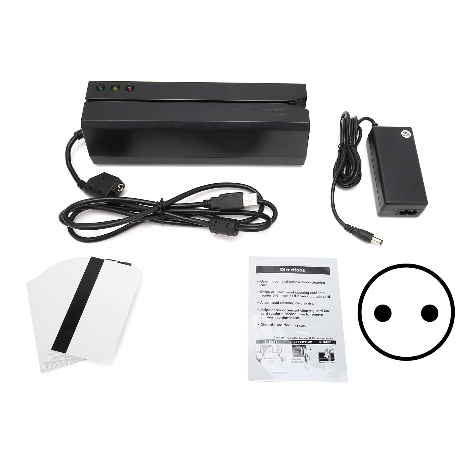 Swipe Magnetischer Kreditkartenleser, High Low IS0 AAMVA Dia Stabiler High Durability Card Swiper für (EU)