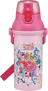 スケーター(Skater) 水筒 子供用 直飲み 480ml プラスチック ワンタッチ 食洗機対応 日本製 キミとアイドルプリキュア 女の子 PSB5SANAG-A