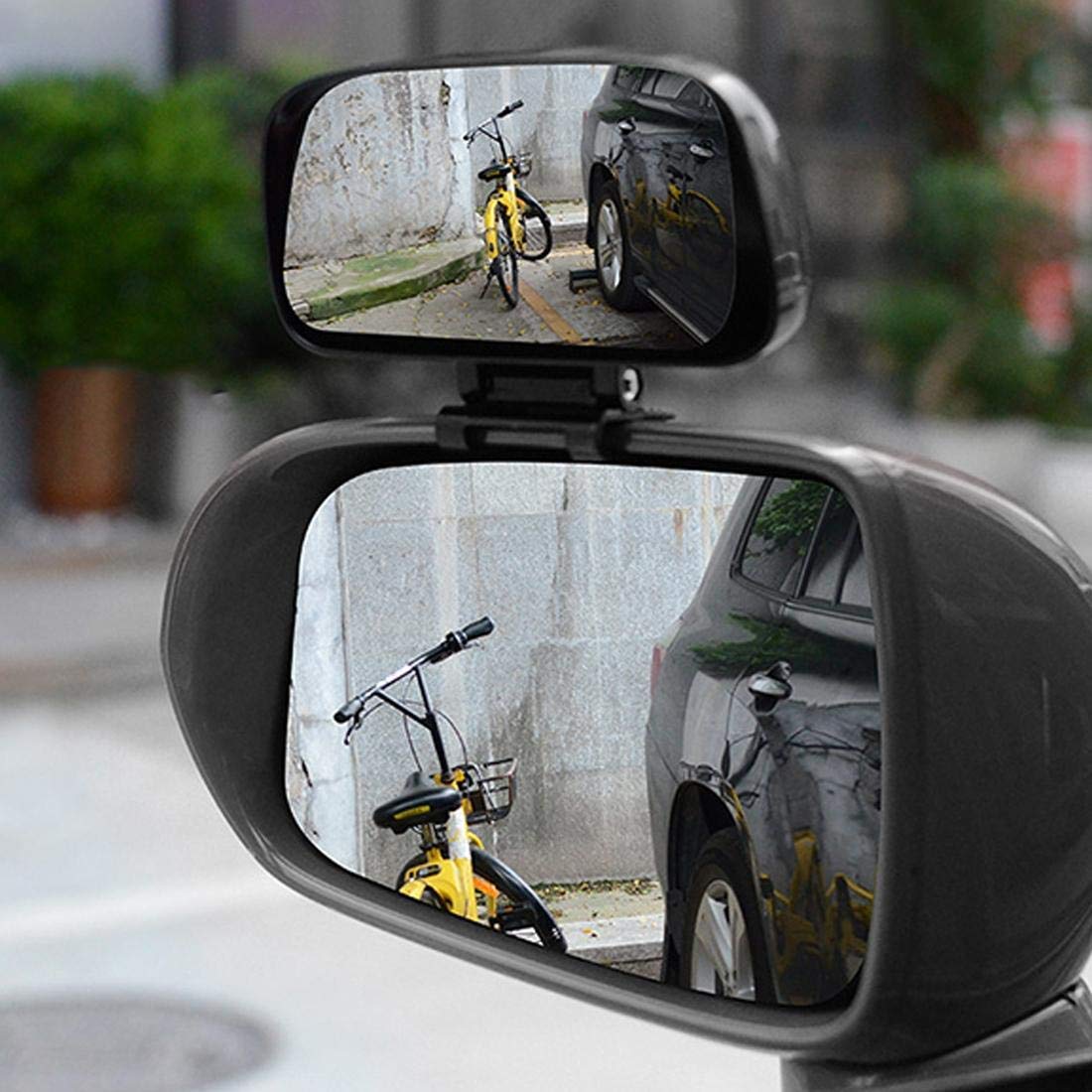 JMD GLOBAL SALES -(1 pcs) Car Rear View Blind Spot Parking Mirror Adjustable 180° Degree Wide Angle Universal Rear Side 180°Wide Angle View Mirrors for Vehicle Suv Truck etc.