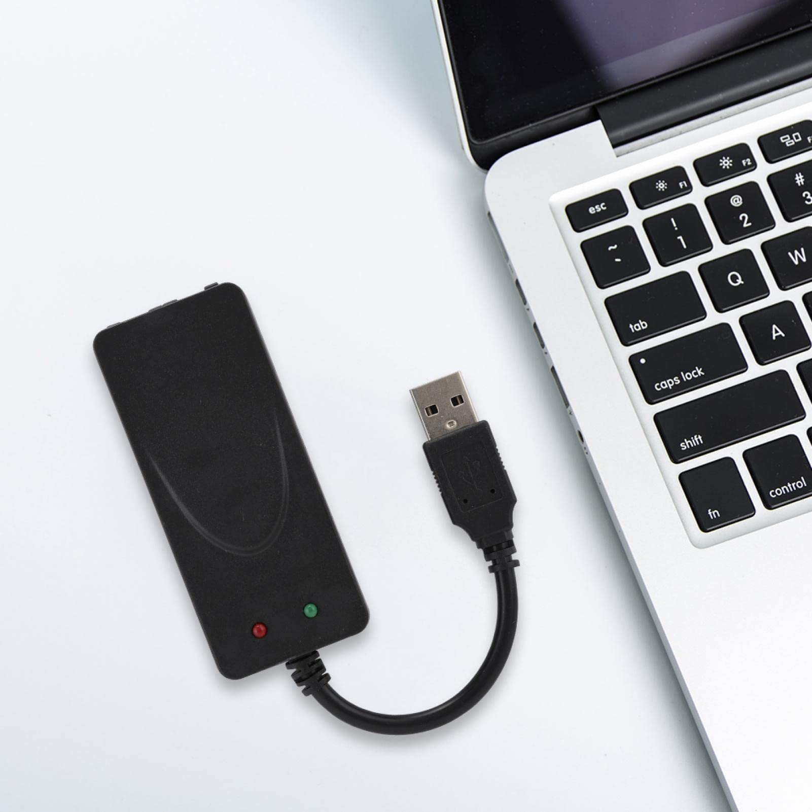 Faxmodem USB 2.0 Dual Port – Externes 56K Modem für Windows 10, 11 & XP, kompatibel mit Faxsoftware, serieller Schnittstelle (RS-232) und PC-Telefonie, Plug-and-Play