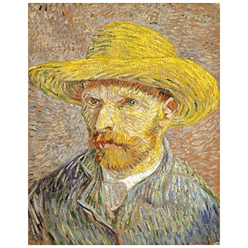 Dreamery Studio, van Gogh - Imán para nevera con sombrero de paja