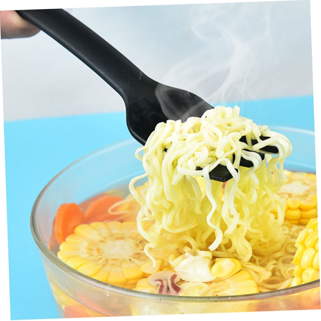 STOBAZA Portable Tableware Kit 3 Spades 3 Forks 3 Spoons Hanging Hole Utensil Set for Camping Hiking Picnics Travel Outdoor Eating