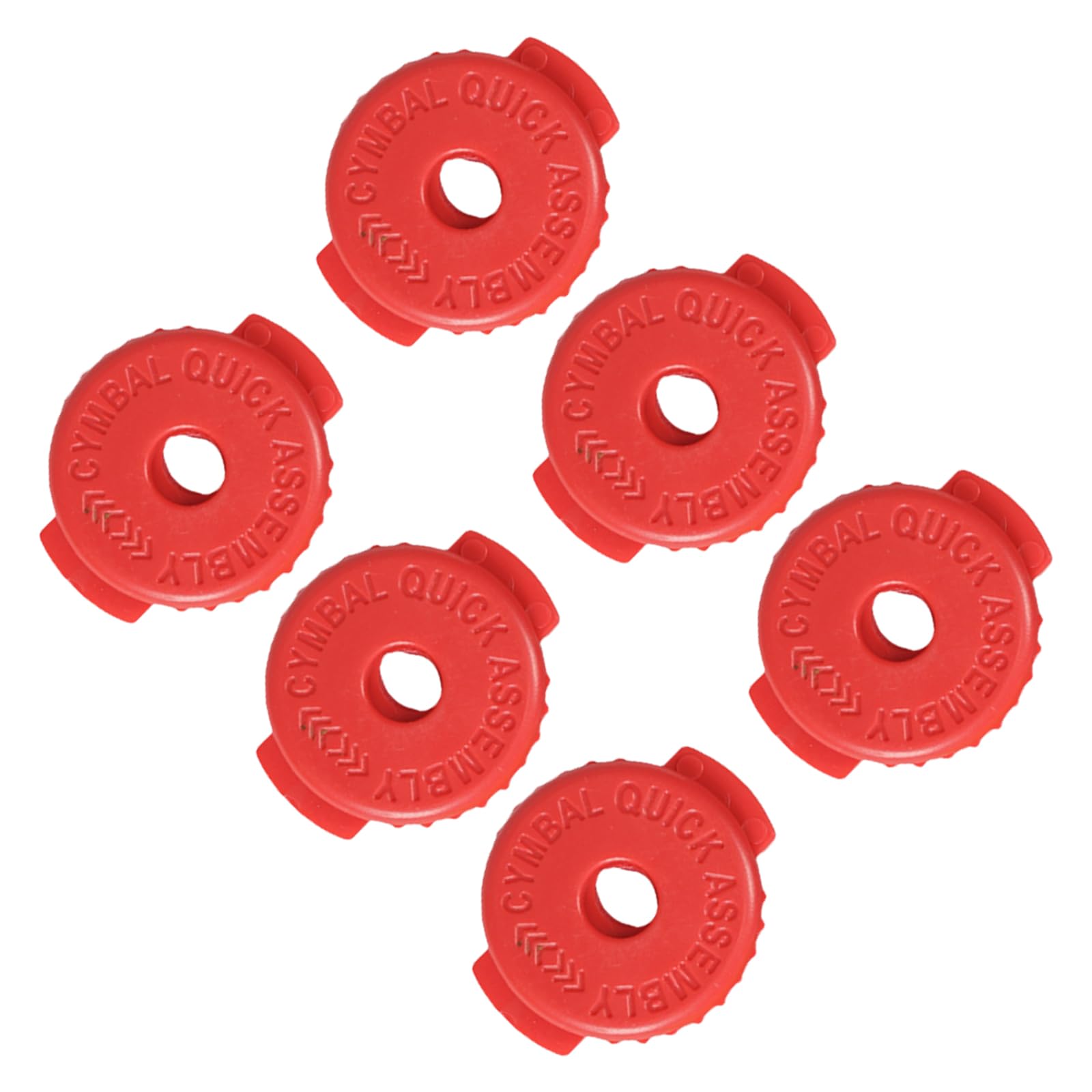 XAGMODSHN Of 6 Silicone Cymbals Nut Quick Releasing Drum Accessories Cymbals Fastener Nut for Percussion Instrument Part Musician Drum Accessories