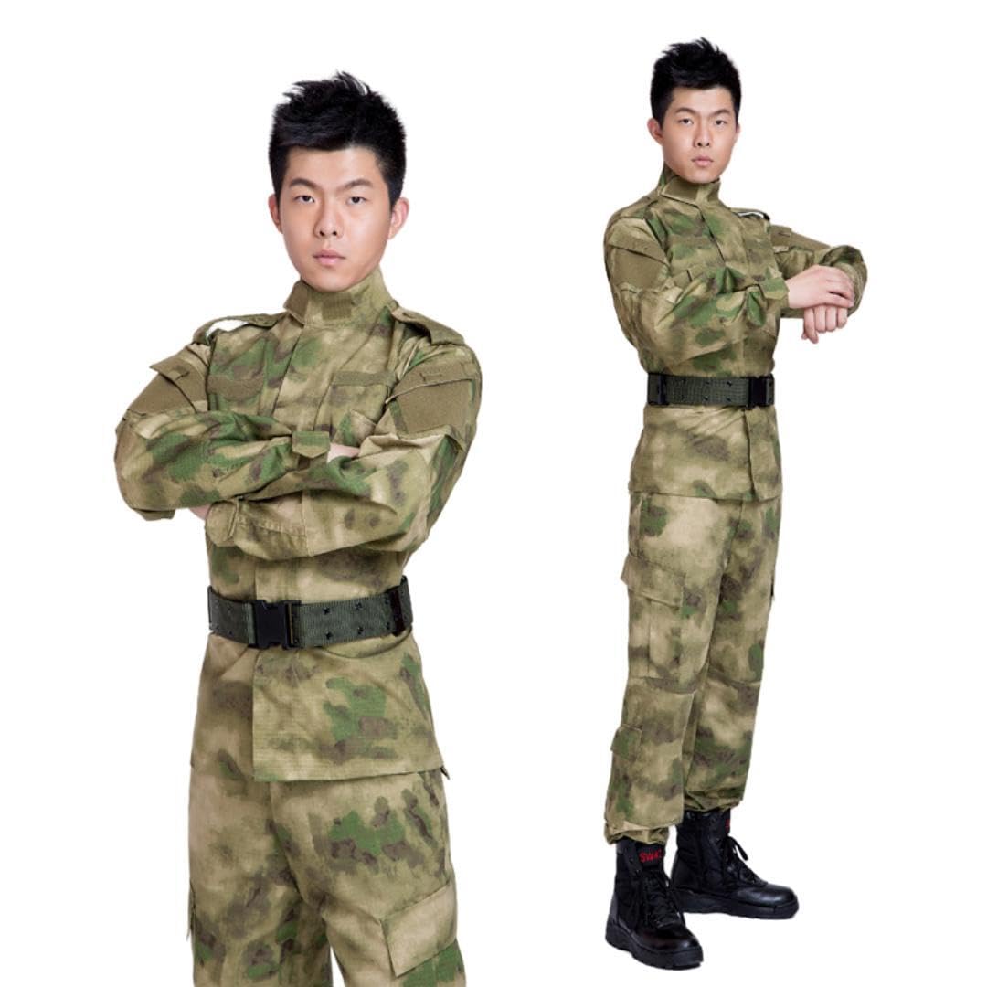 Kombinezon kamuflażowy mundur bojowy BDU mundur wojskowy polowanie wojna paintball płaszcz + spodnie zielone ruiny moro