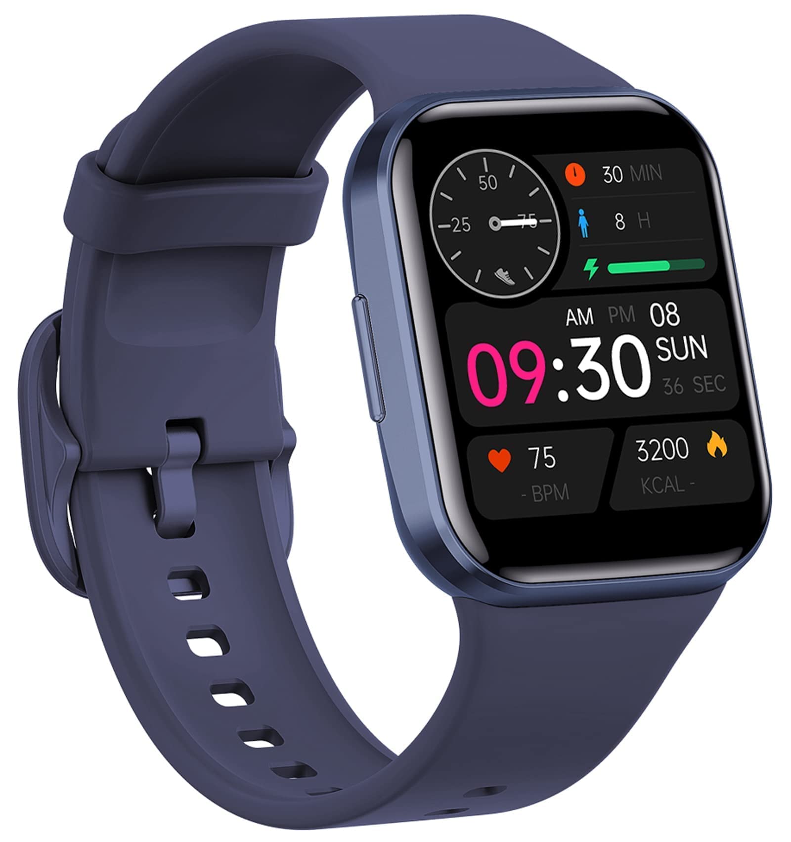Fitness Tracker Heart Rate Monitor Blood Pressure Watch Pedometer Waterproof Blood Oxygen Monitor Sleep Step Counter Sport Wrist Watch for Women Men Smartwatch for Android Phones Compatible iPhone