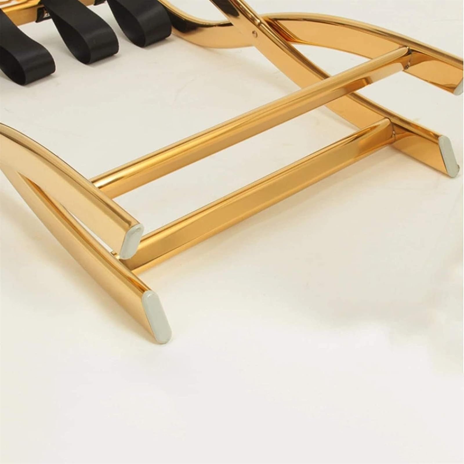 Kofferständer Gepäckträger Faltender Koffer-Stand-Edelstahl-Gepäckträger Für Hotel-Gästezimmer-Schlafzimmer Gepäckständer Platzsparend(Gold)