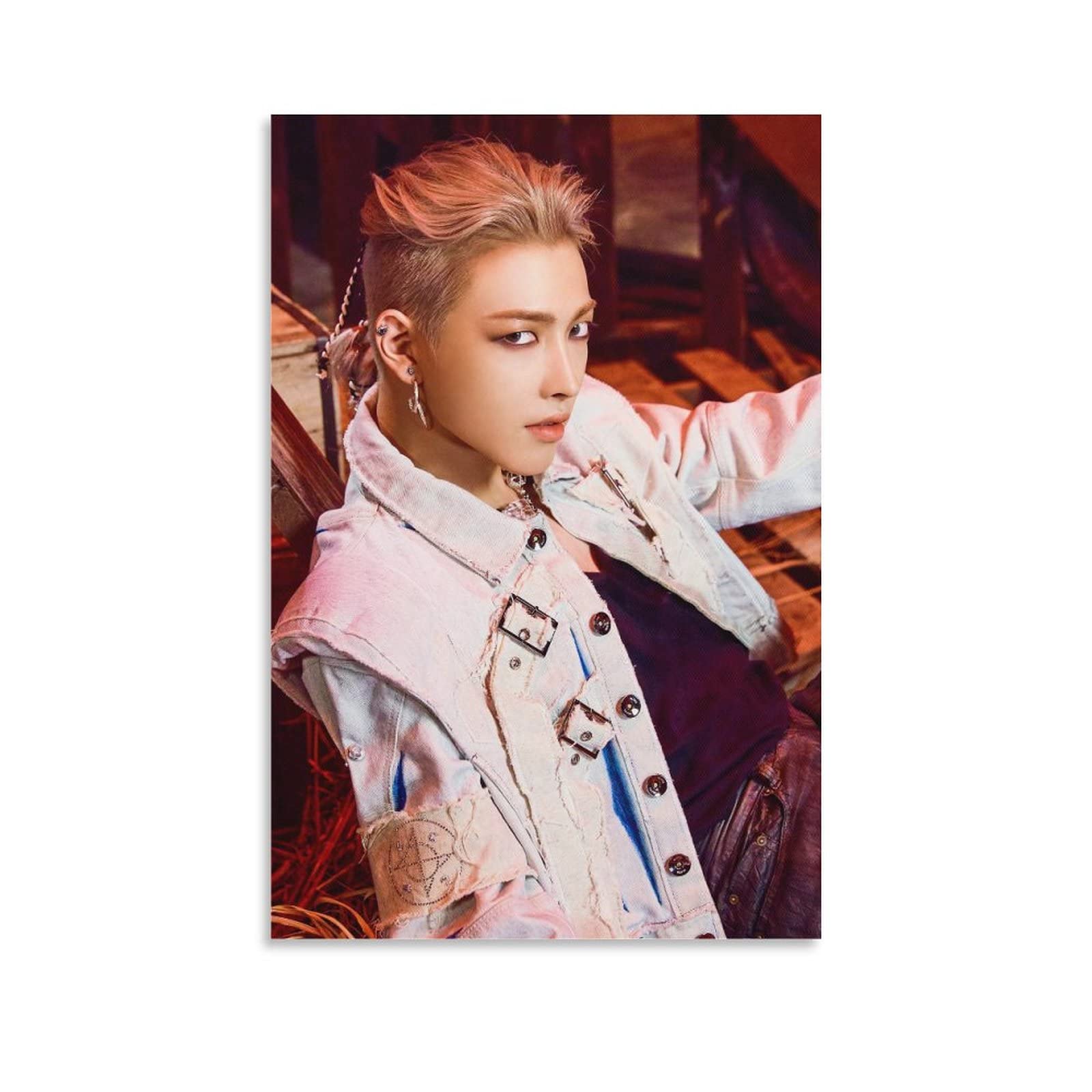 Kpop Hongjoong Ateez Individual Poster Zero Fever Part 2 Fireworks Ver.1 Sexy Retro Poster And Wall Art Picture Print Modern Family Bedroom Decor Posters 08x12inch(20x30cm)