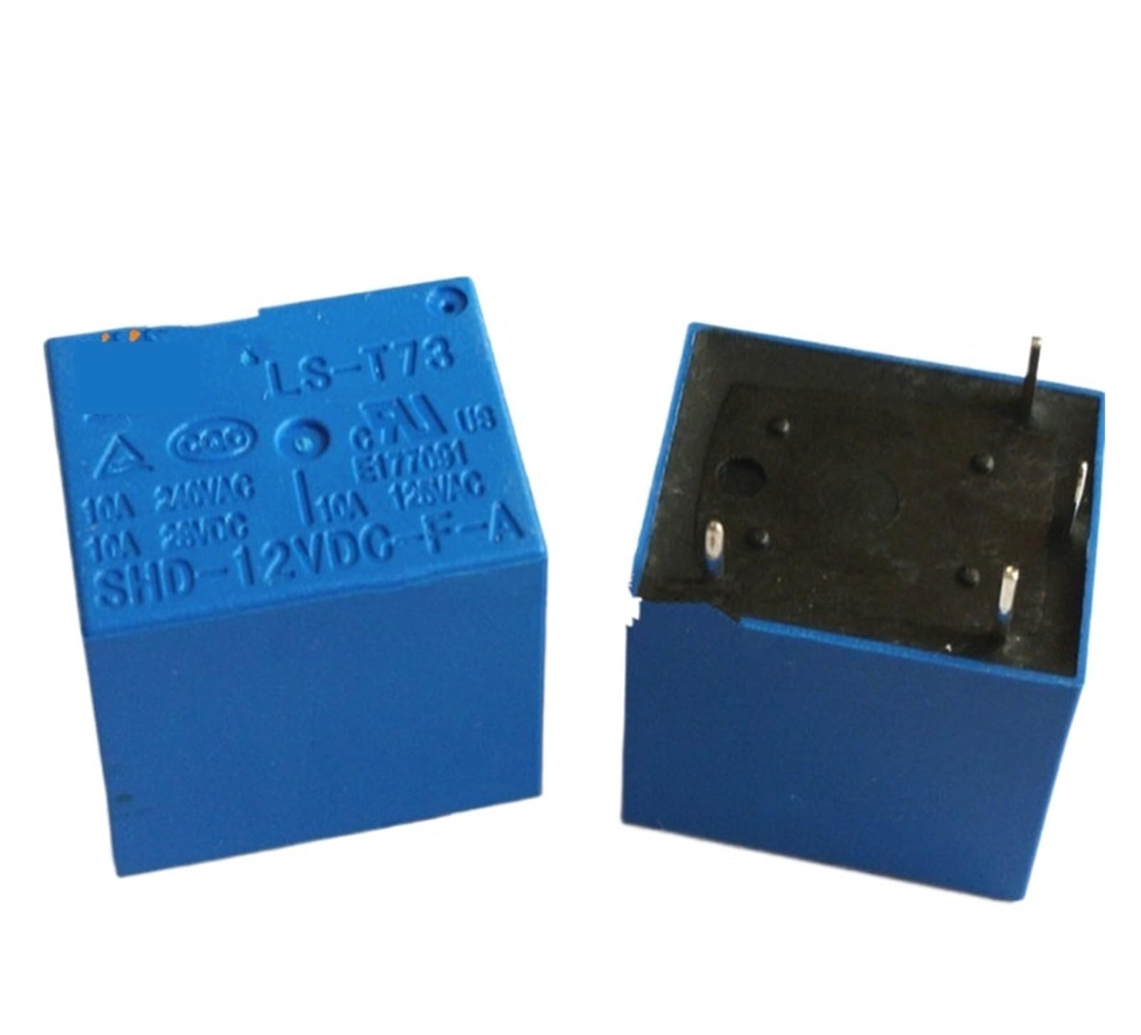 Relais de puissance 12V 10A 4 broches LS-T73 compatible SHD-12VDC-FA