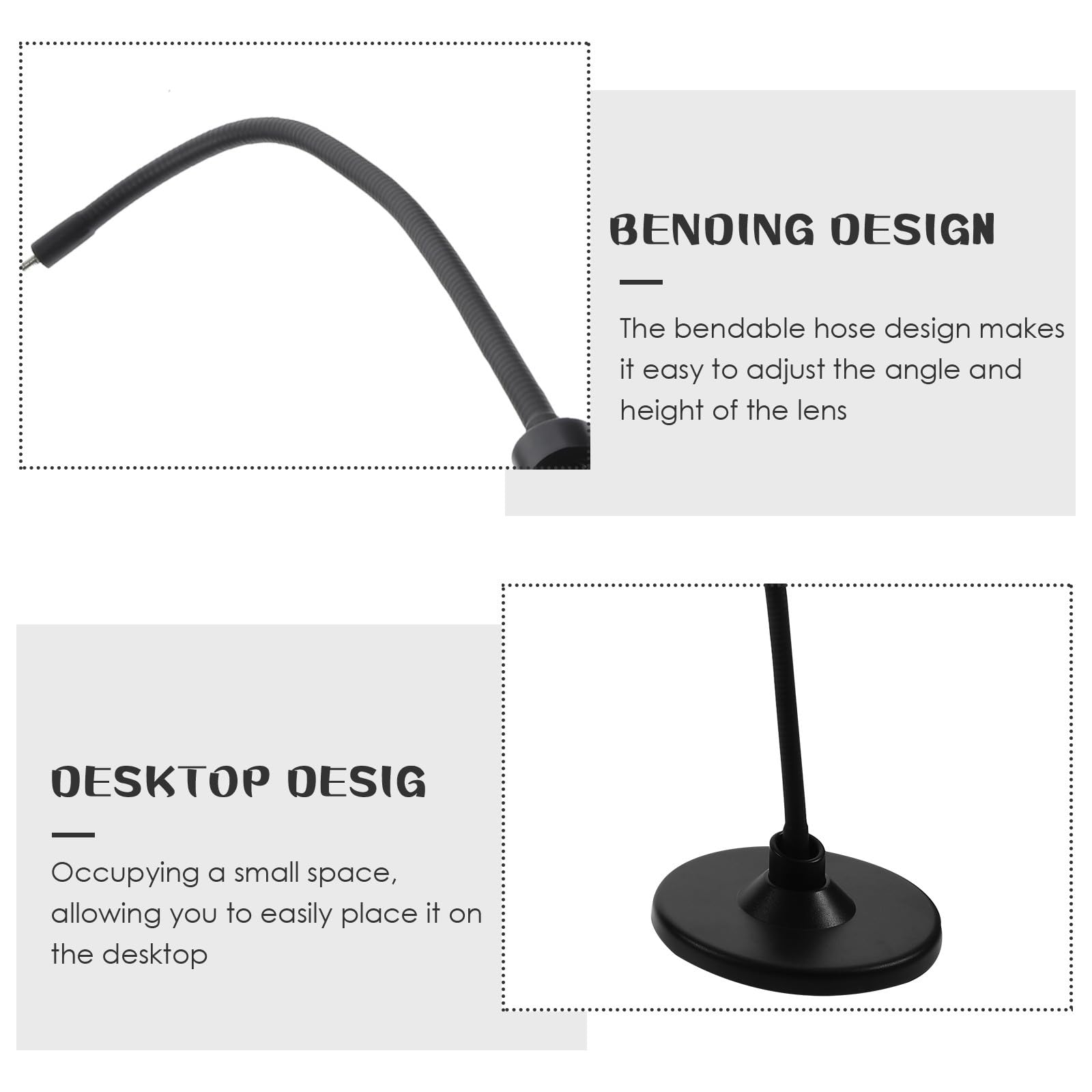 Luxshiny Leselupe mit Flexiblem Halter und 4 Facher Vergrößerung Vergrößerungsglas für Schmuck und Uhrmacherarbeiten Platzsparend für Arbeitsplatz