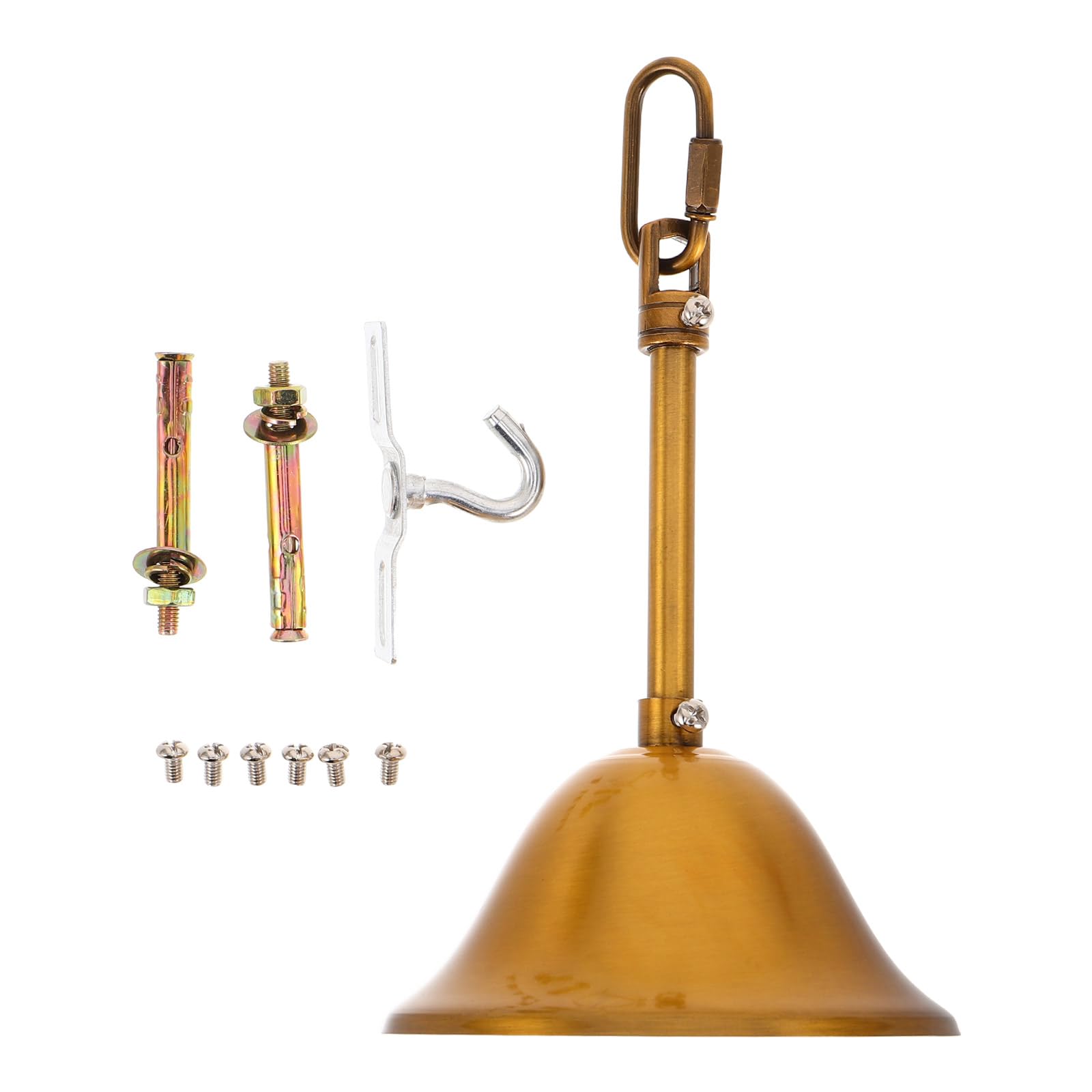 Kit de Fijación para Lámpara Colgante: Soporte de Techo Dorado Metálico que Resuelve tu Instalación
