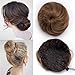 Produktbild TESS Haargummi Haarteil Dutt mit Haaren Hellbraun Glatt Haarknoten Hochsteckfrisuren günstig für Frauen 45g