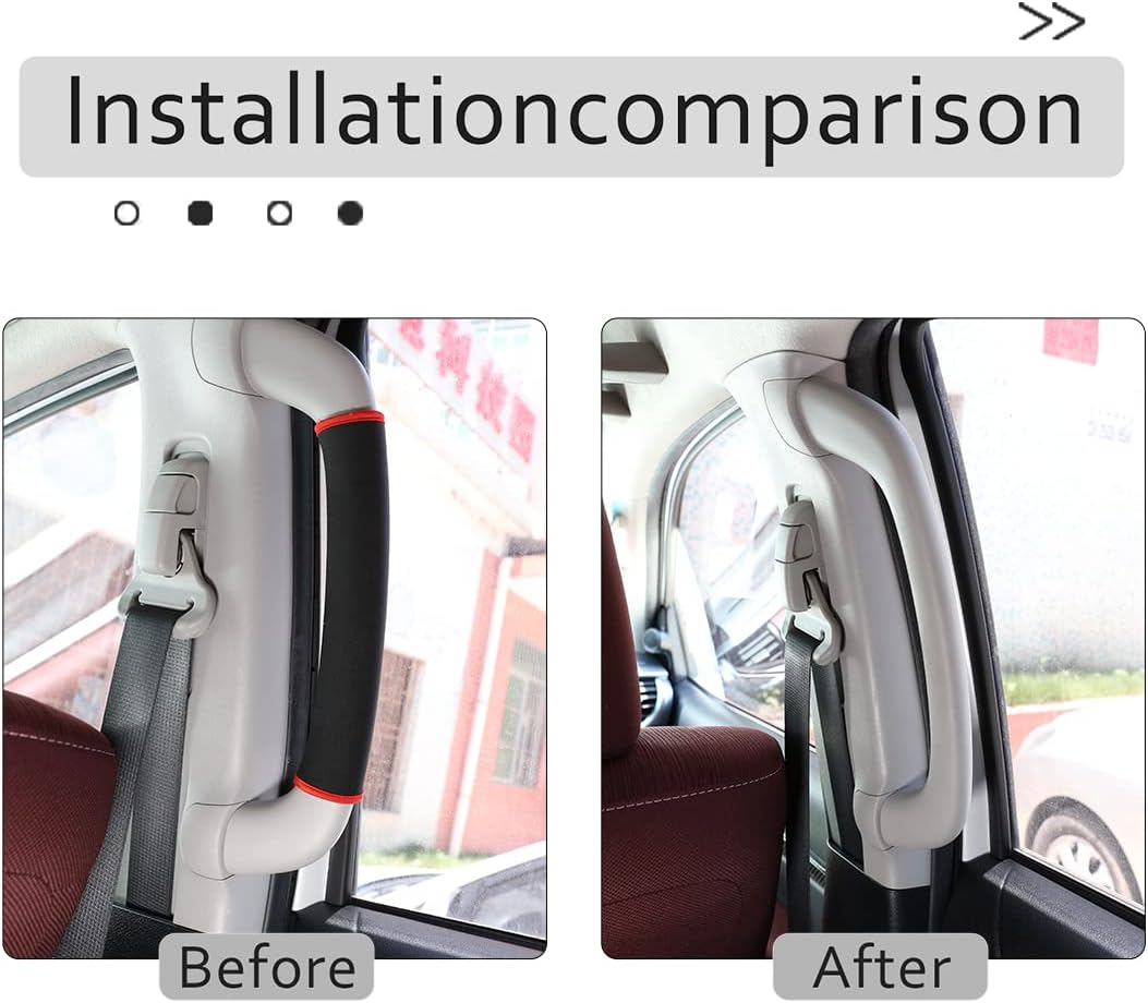 for Toyota Hilux 2015 2016 2017 2018 2019 2020 2021 Car Neoprene A/B Pillar Handle Protective Cover, Handbrake Protective Cover (B Pillar)