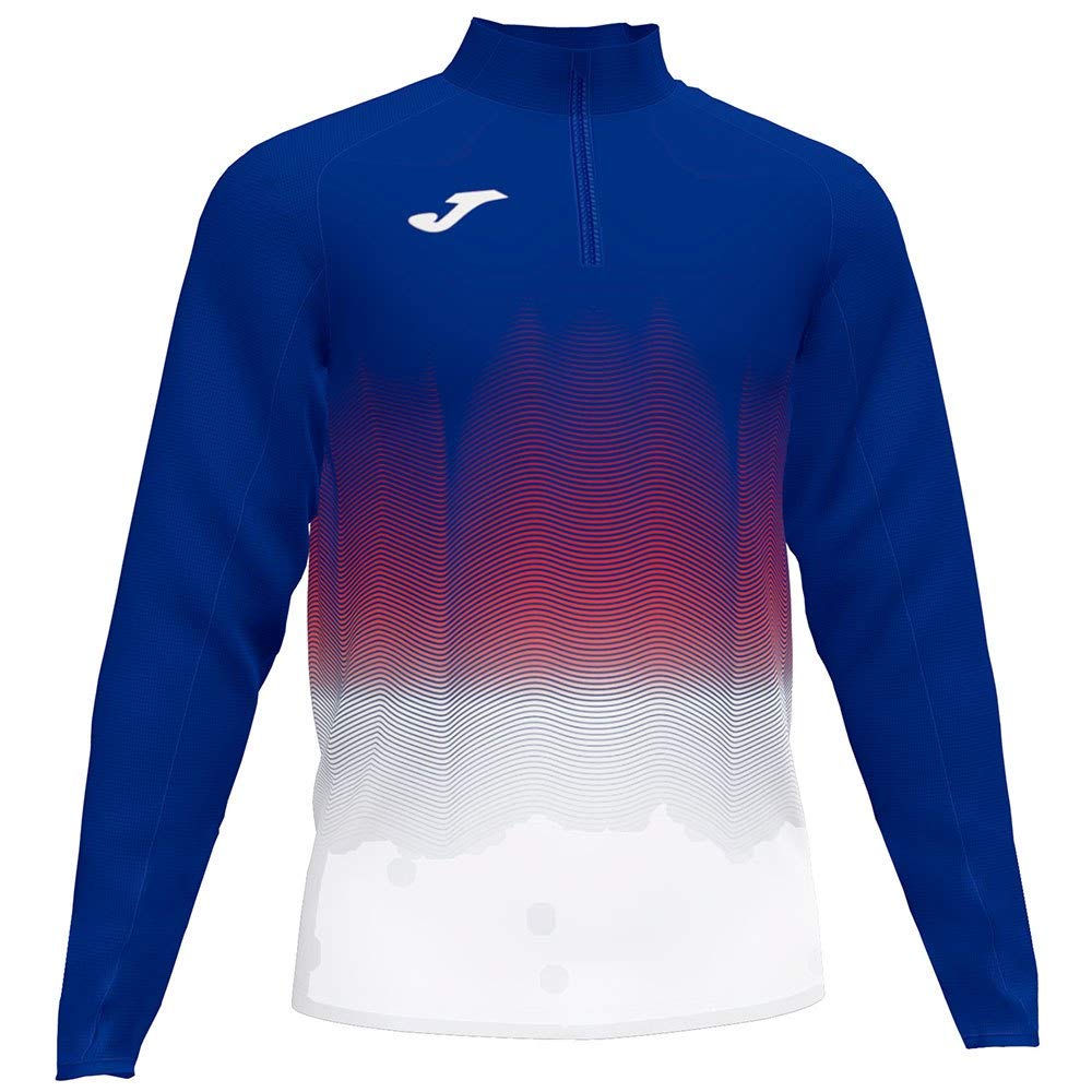 Joma Elite VII Men's Running Sweatshirt, mens, 101541.722, Royal-White, S