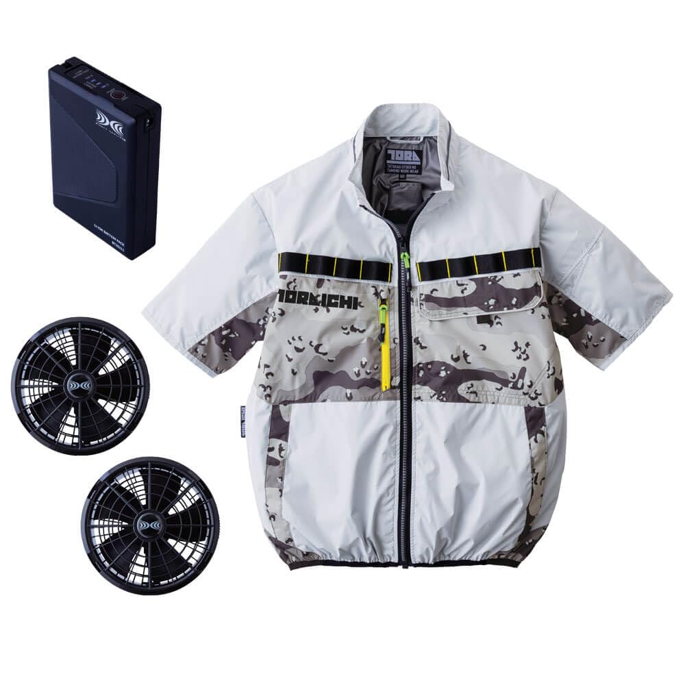 寅壱　1082-116　13.クロ　S　空調服Ⓡ　半袖ジャケット 寅壱] 1082-116 空調服(R) 半袖ジャケット ☆2025春夏/新商品☆