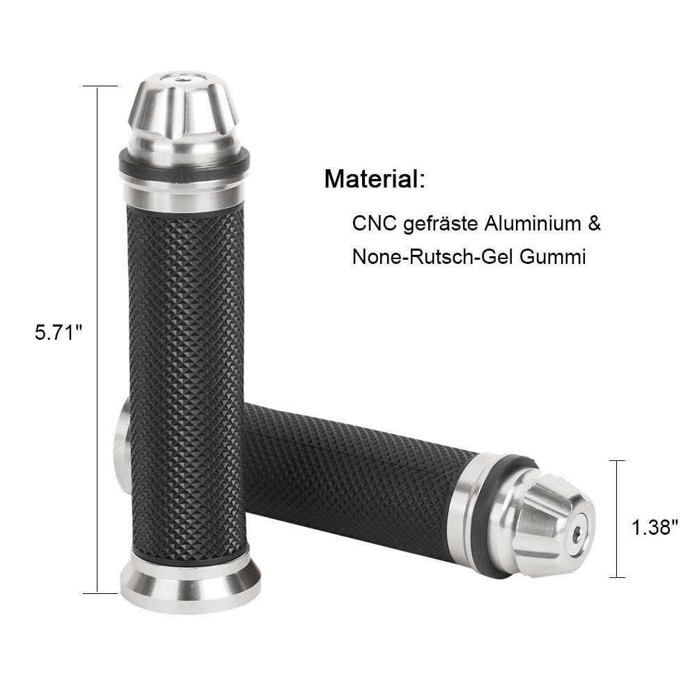 TONYSA Poignées De Guidon En Caoutchouc Et Aluminium CNC Pour Moto Pour Guidon De 78 Pouces Velo Rouge 90863926