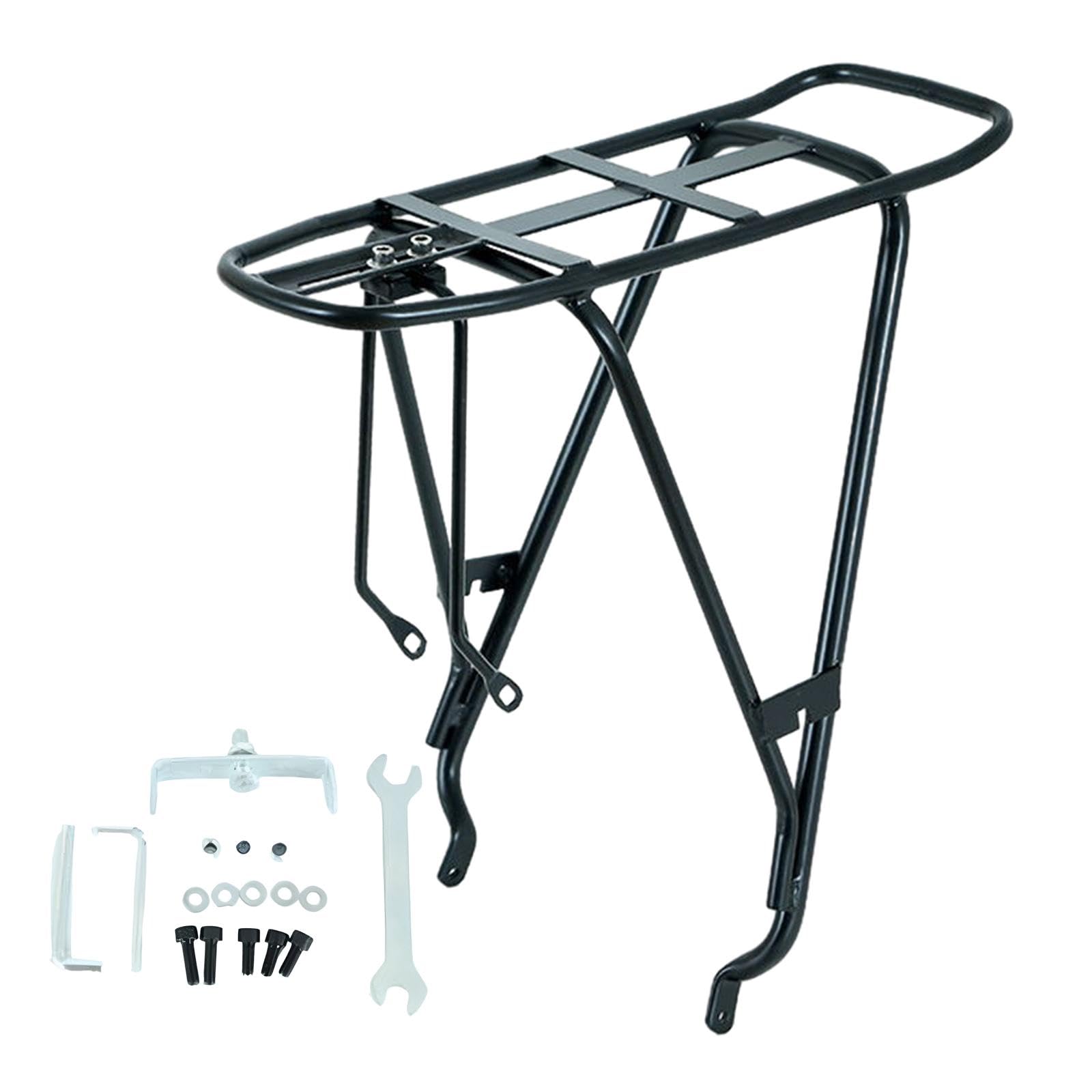UJEAVETTE® Rear Bicycle Rack Pannier Rack Universal 100Kg Food Delivery Bike Cargo Rack-image-36