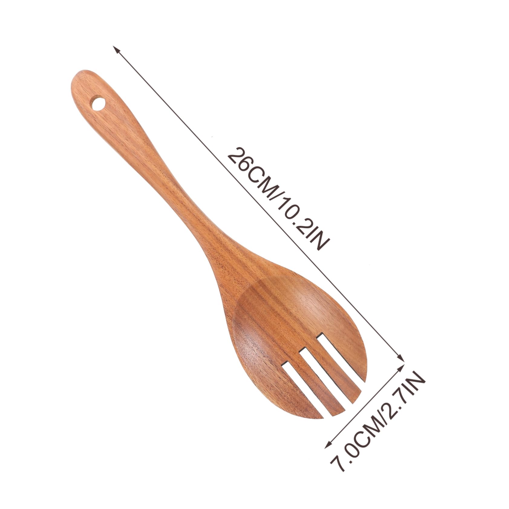 Wooden Salad Serving Fork for Fruit and Salad, Portable