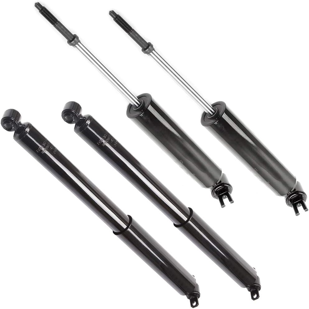 SCITOO Front Rear Shock Absorbers Fits For Chevy Express 2500 1996-2013,For Chevy Express 3500 1996-2013,For GMC Savana 2500 1996-2013,For GMC Savana 3500 1996-2013 Auto Shocks 344265 344262 (4Pcs)