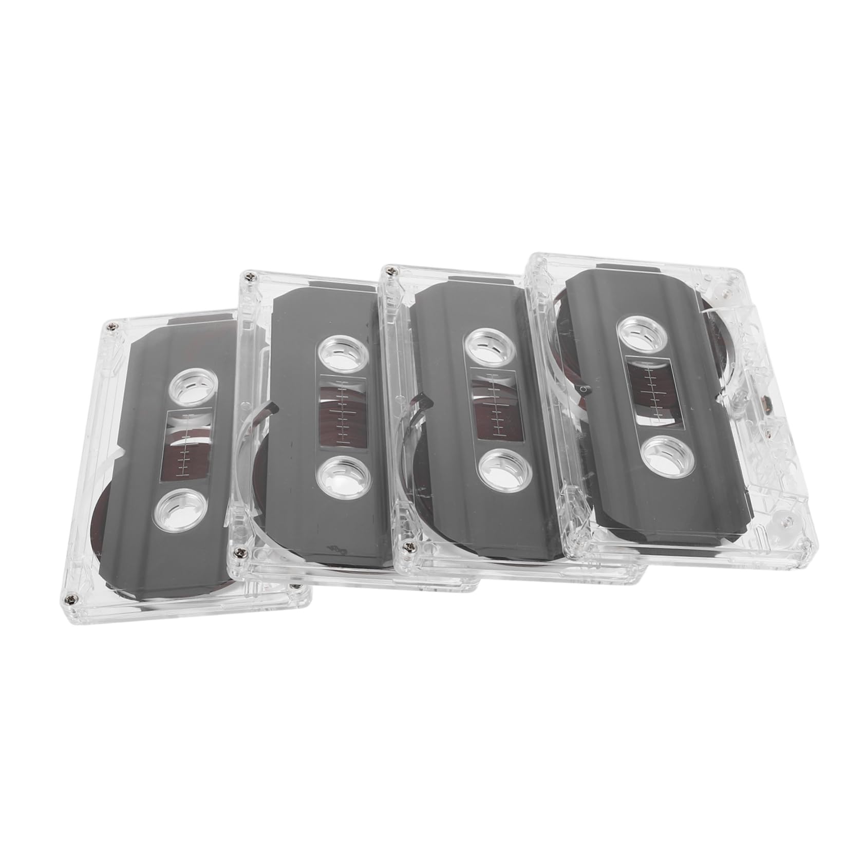 CORHAD 4pcs Blank Audio Cassette Tapes for Recordings Retro Messages and Teaching Sound for Special Occasions and Heartwarming Surprises