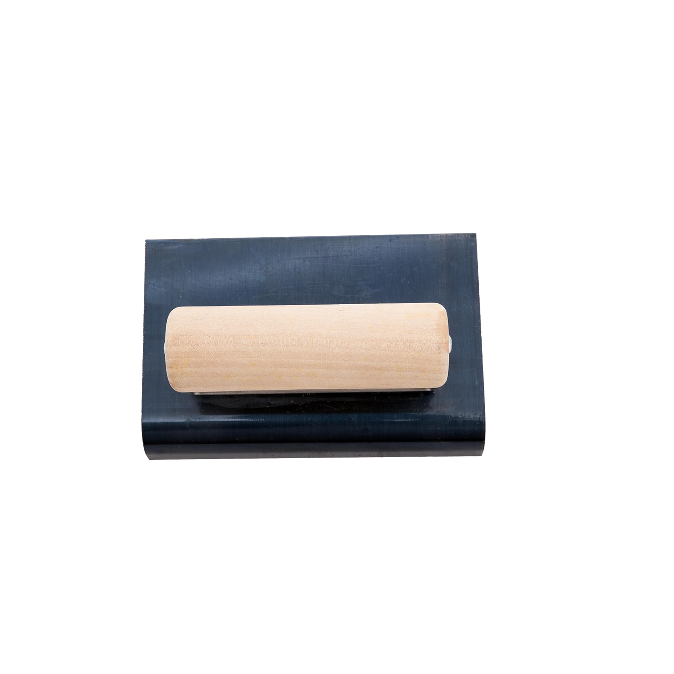Frattazzo per bordi Marshalltown, R 3mm, L 10mm con manico in legno in acciaio blu, dimensioni cazzuola: 152x102 mm