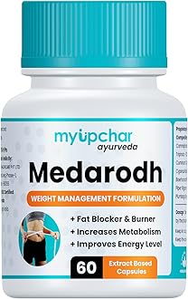 Medarodh Ayurvedic Fat Burner Capsules | With Guggulu, Triphala & Chitrak | Supports Metabolism, Fat Loss & Digestion | For Men & Women | 60 Veg Capsules