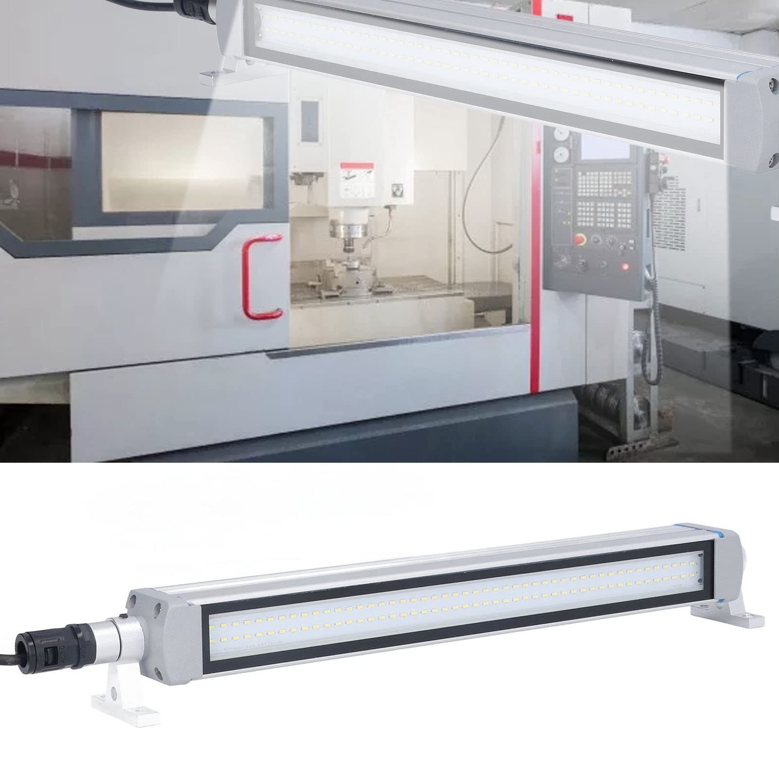 Asixxsix Luce di Lavoro del LED, 10W 24V Macchina LED Tubo Luce Impermeabile IP68 Lampada da Lavoro antideflagrante Facile da installare Luce antideflagrante a Prova di Olio per l'officina
