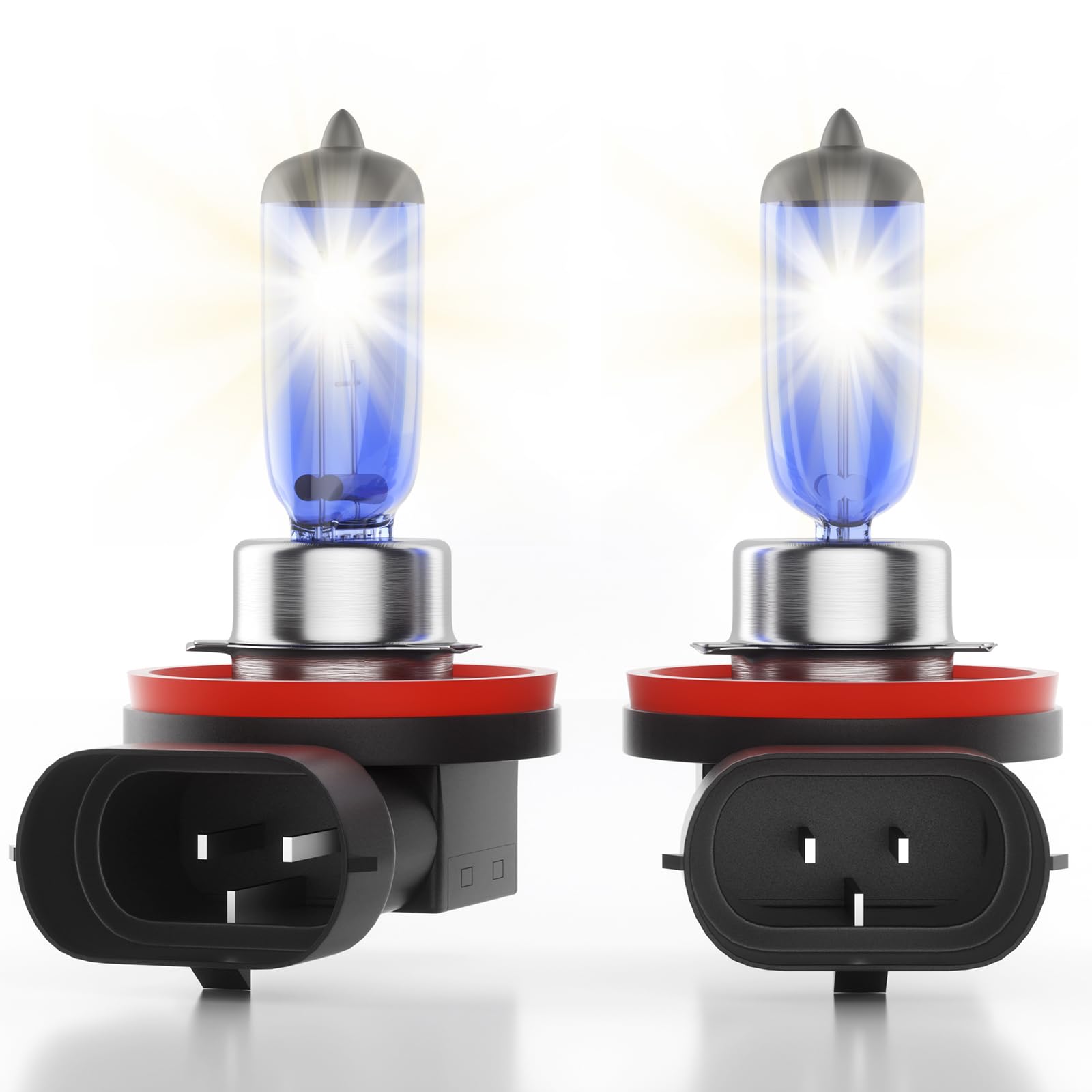 LUMYNARE H7 Halogen Headlight Bulbs, 5500K Bright White, 1800LM, 55W 12V Standard High Beam or Low Beam or Fog Light Bulbs, High Brightness Headlight Bulb for Car, Plug and Play, No Glare, 2 Pack — view 18