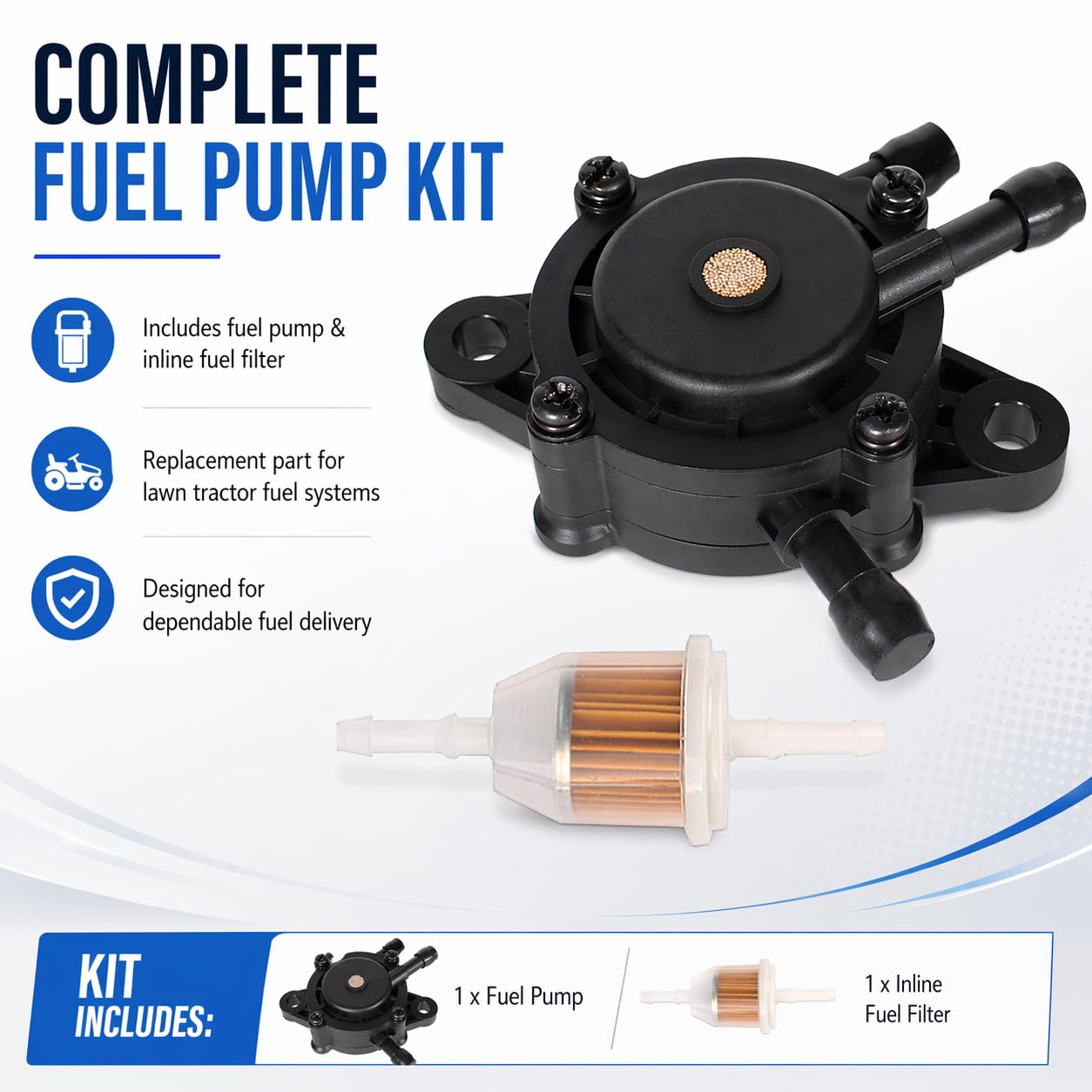 Bomba De Combustible Para Motores Kohler KT730, KT735, KT740, KT745, LV625, LV675, LV680, SV470 – The ROP Shop