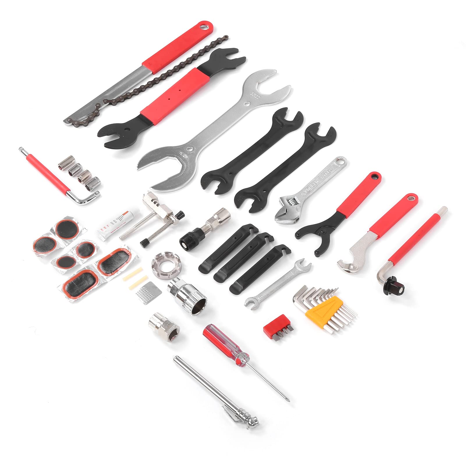 Fahrrad-Stahl-Reparatur-Set, Ausrüstung, Werkzeugkasten, Universal-Werkzeug-Set, Wartung, Heimmechaniker, tägliches Fahrrad