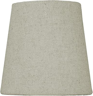 3x4x4 Chandelier Sand Linen Clip-On Lampshade - Perfect for chandeliers, foyer lights, and wall sconces - small, sand linen