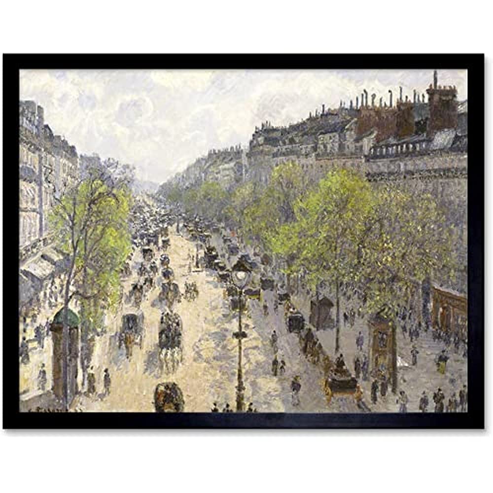 Pissarro Boulevard Montmartre Spring Unframed Wall Art Print Poster Home Decor Premium