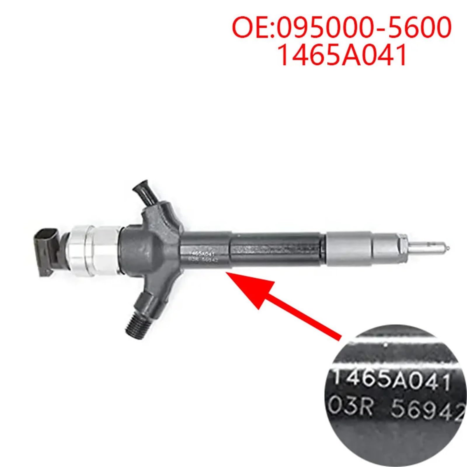 1465A041 095000-5600 Wtryskiwacz paliwa Diesel 095000 5600 1465A041 Instalacja elektryczna pasująca do Mitsubishi 4D56 Zawór Petcock Zbiornik Paliwa Petcock(Black)