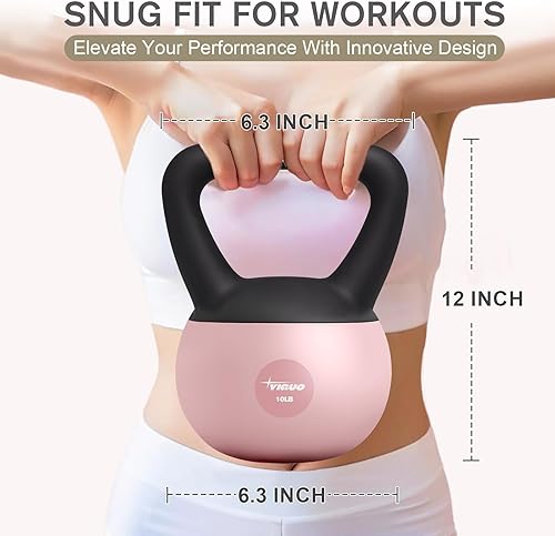 Miniatura 2 de Pesa rusa suave, pesa rusa de 10 libras, agarre antideslizante para entrenamientos en casa, base acolchada de lados suaves, pesa rusa de