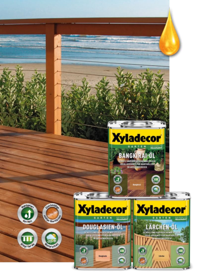Xyladecor Teak Olio per mobili, 0,75 litri