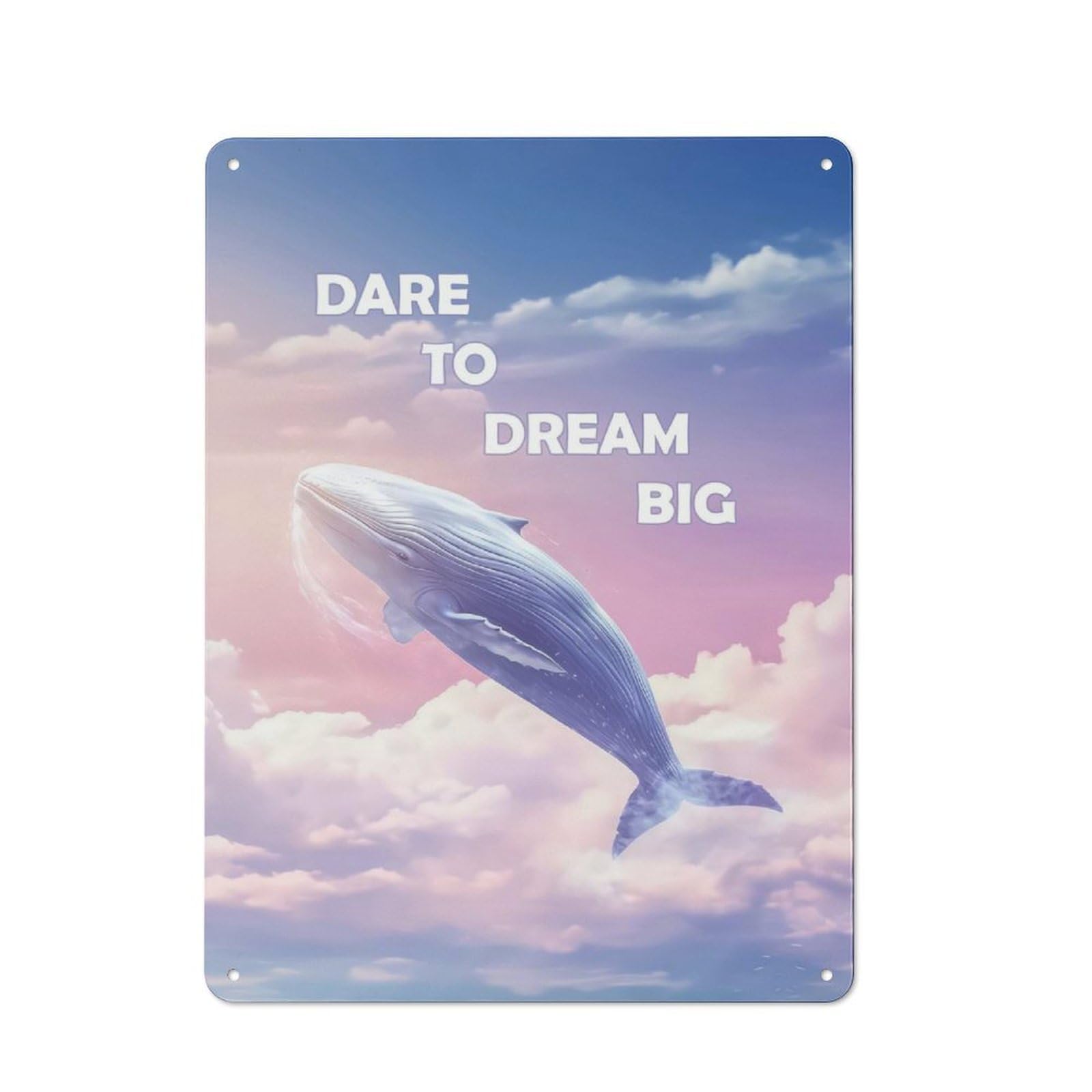 Junmoney Dare To Dream Big Tin Wall Plaque 40X30cm With For Workshop Wall, Suited To Makers And Diy Enthusiasts
